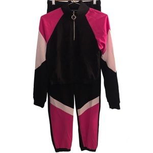 Peachy girl tracksuit set (pants & jacket)